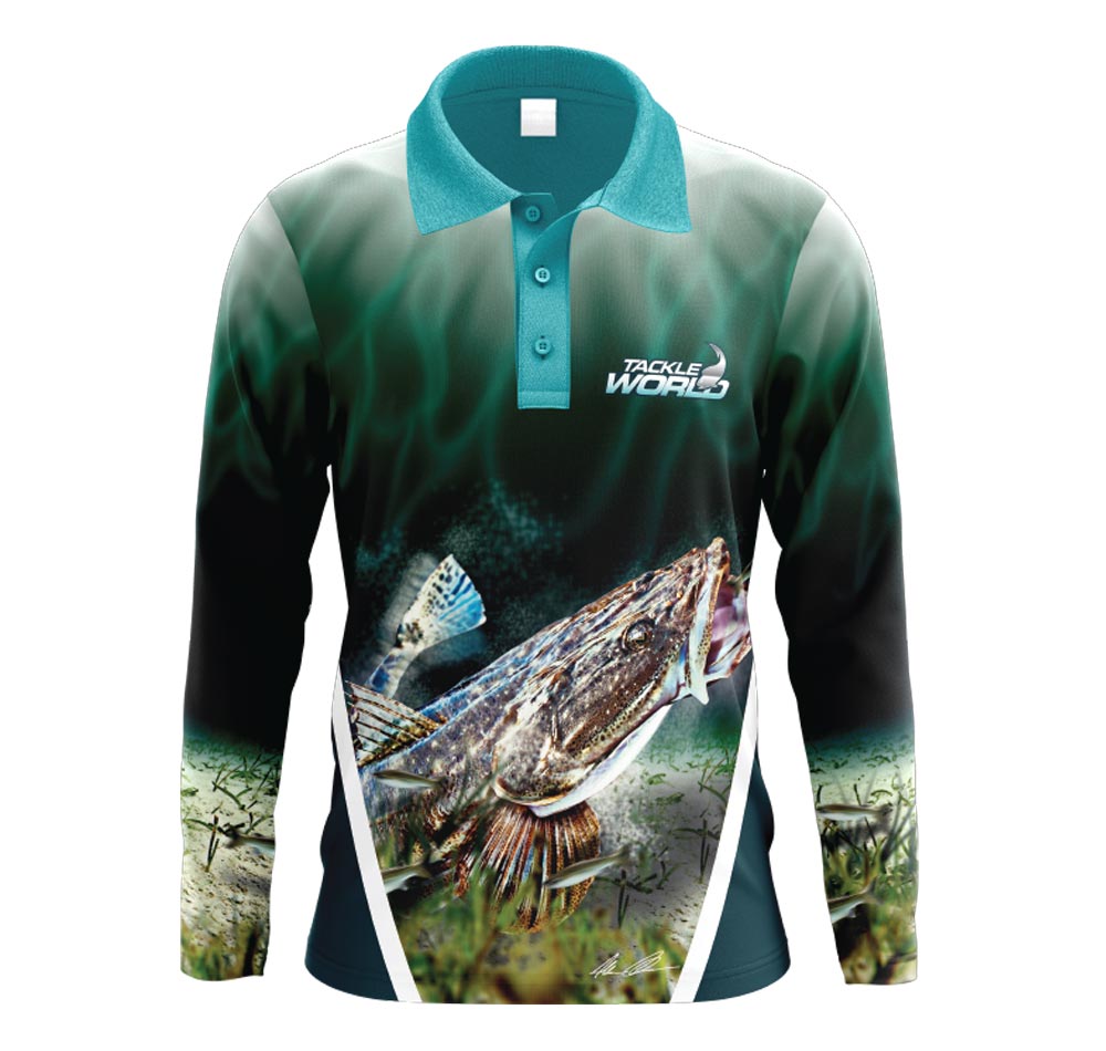 Tackle World Angler Series Flathead Kids Fishing Shirt
