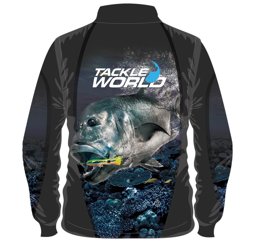 Tackle World Angler Series GT Adults Fishing shirt back