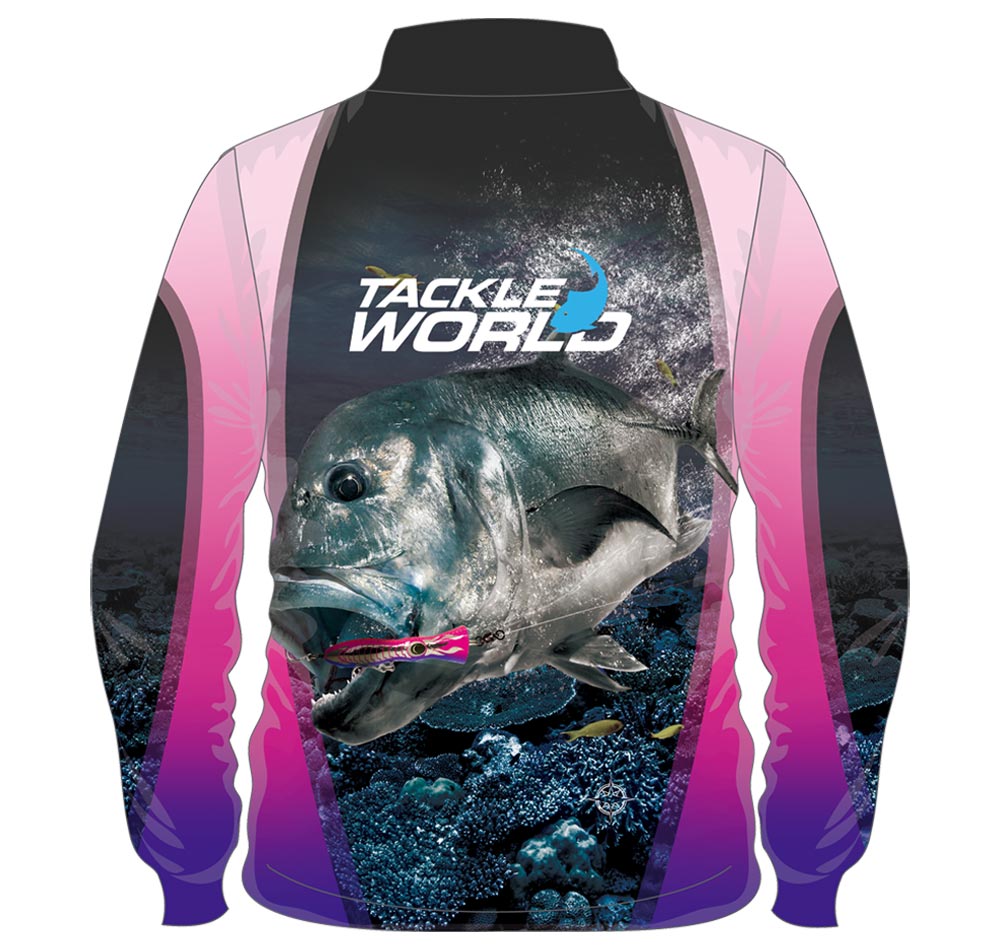 Tackle World Angler Series GT Ladies Adult Fishing Shirt back