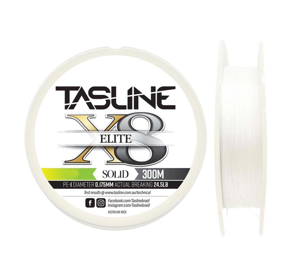 Tasline Elite White X8 Braid - Fergo's Tackle World