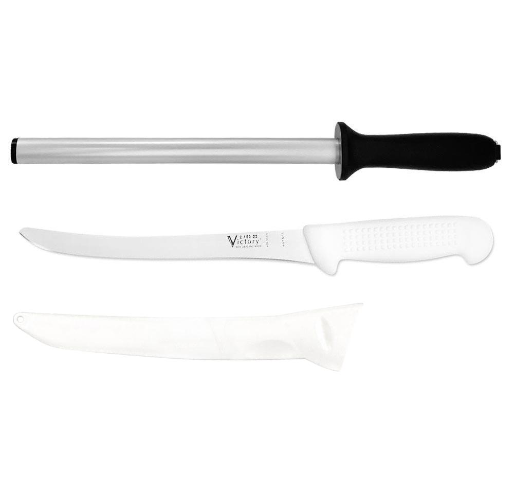 Victory Knives 22cm Fillet Knife With Diamond Sharpener